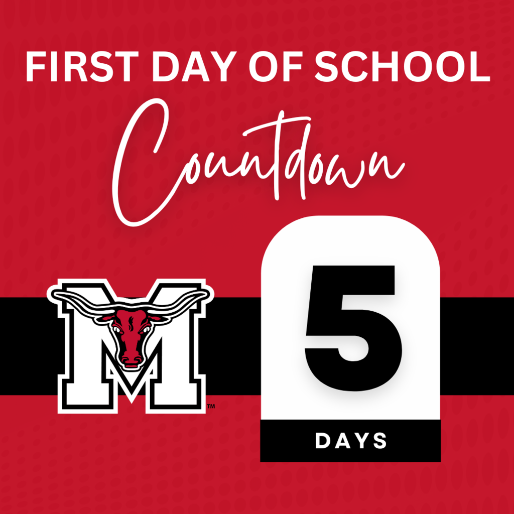 first day of school countdown - 5 days